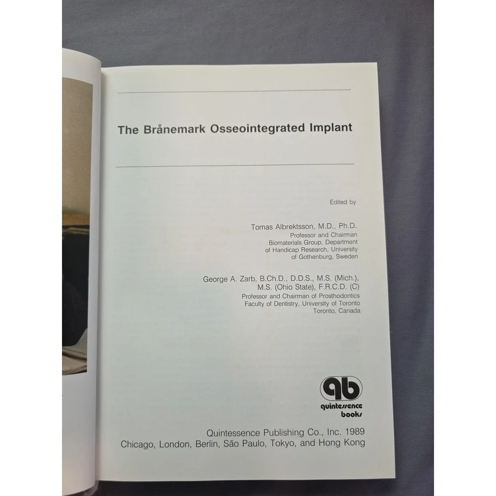 The Brånemark Osseointegrated Implant